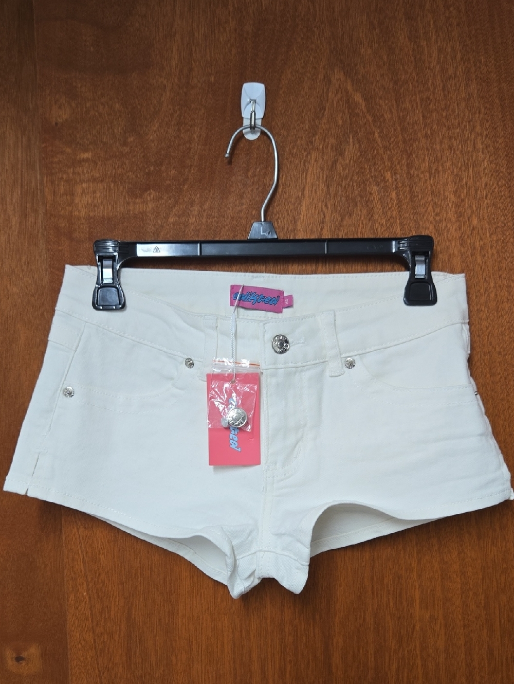 Edikted Jagger Low Rise Denim Shorts